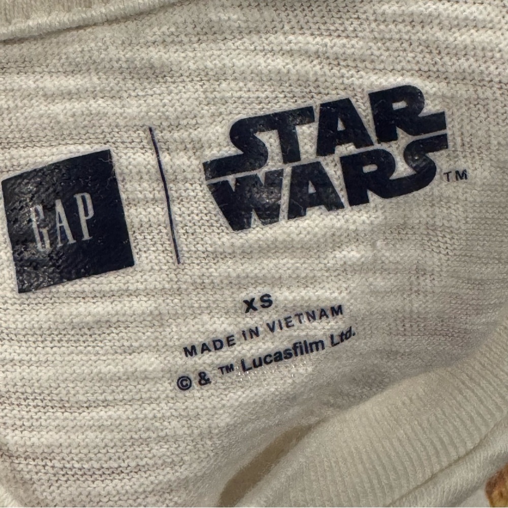 Gap x Star Wars Collab Long Sleeve Shirt Size XS R2-D2 & C-3PO - Picture 4 of 10